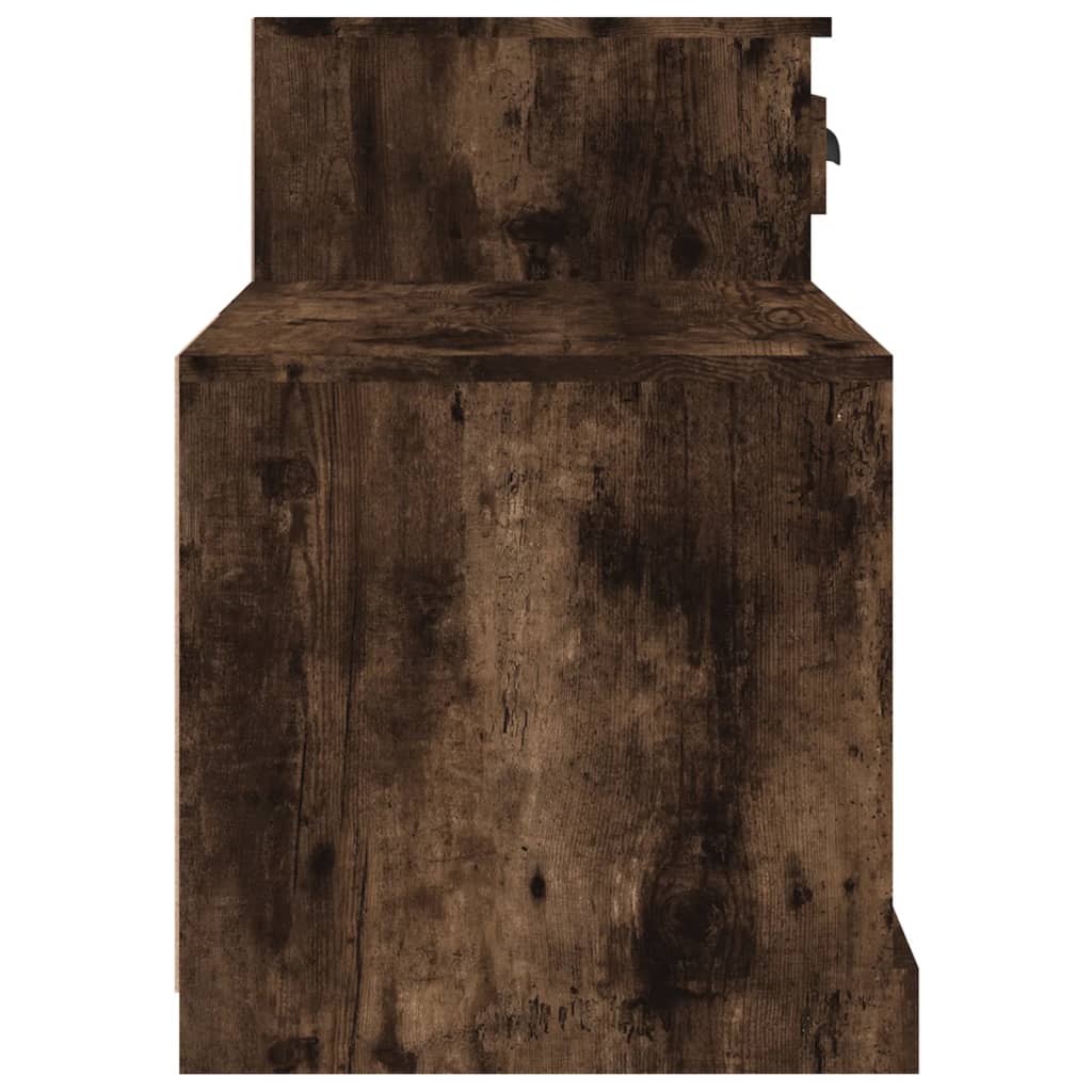 Schoenenkast 100x42x60 cm bewerkt hout gerookt eikenkleurig - AllerleiShop