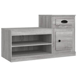 Schoenenkast 100x42x60 cm bewerkt hout grijs sonoma eikenkleur - AllerleiShop