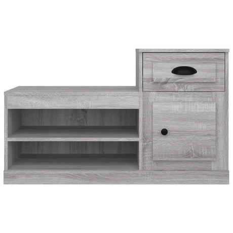 Schoenenkast 100x42x60 cm bewerkt hout grijs sonoma eikenkleur - AllerleiShop