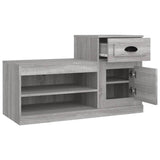 Schoenenkast 100x42x60 cm bewerkt hout grijs sonoma eikenkleur - AllerleiShop