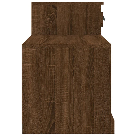 Schoenenkast 100x42x60 cm bewerkt hout bruin eikenkleur - AllerleiShop