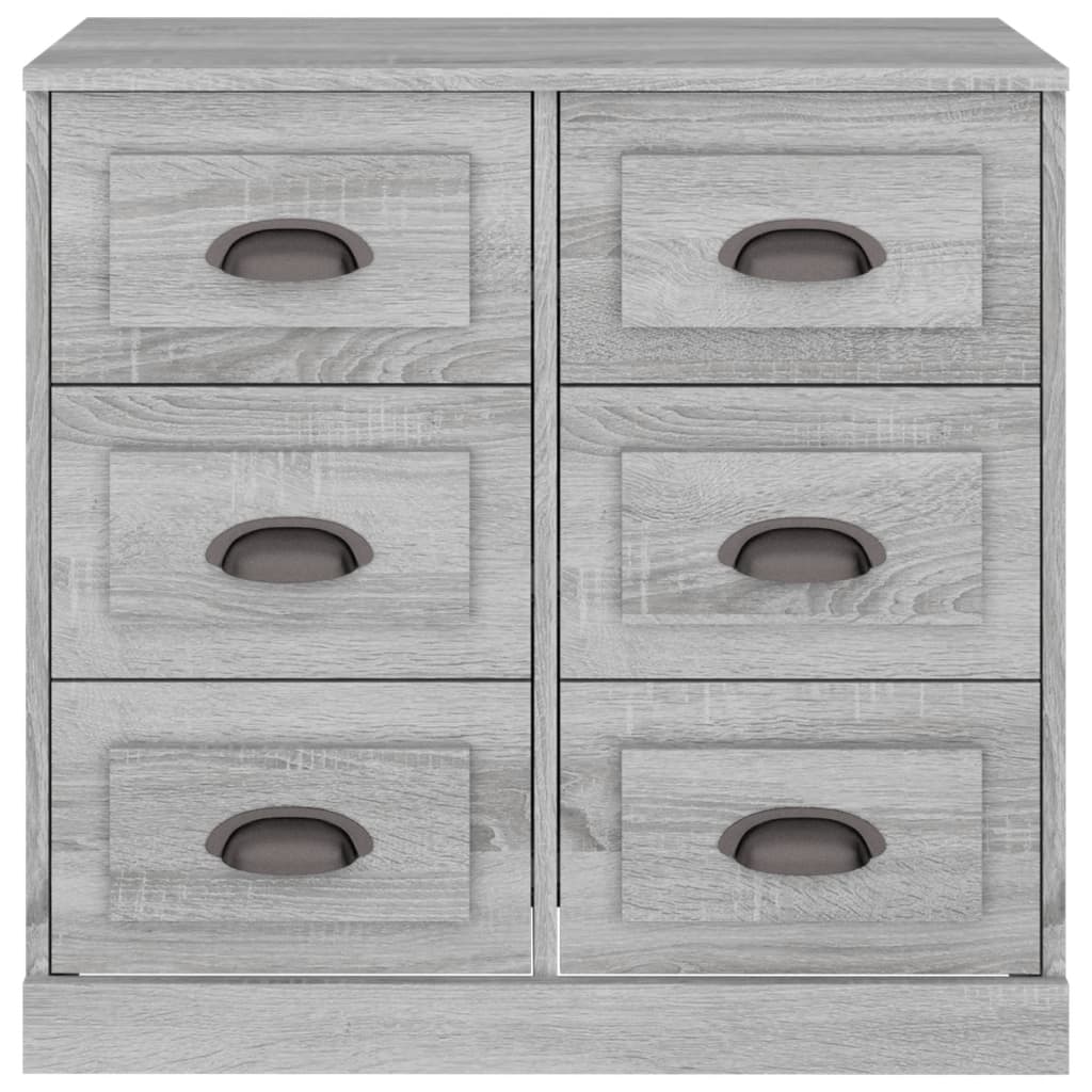 Dressoir 70x35,5x67,5 cm bewerkt hout grijs sonoma eikenkleurig - AllerleiShop