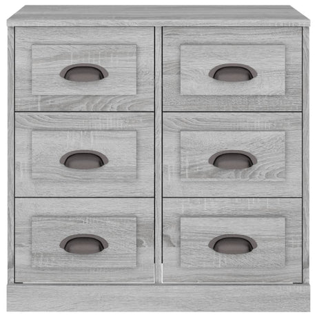 Dressoir 70x35,5x67,5 cm bewerkt hout grijs sonoma eikenkleurig - AllerleiShop