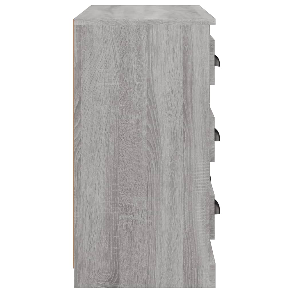 Dressoir 70x35,5x67,5 cm bewerkt hout grijs sonoma eikenkleurig - AllerleiShop