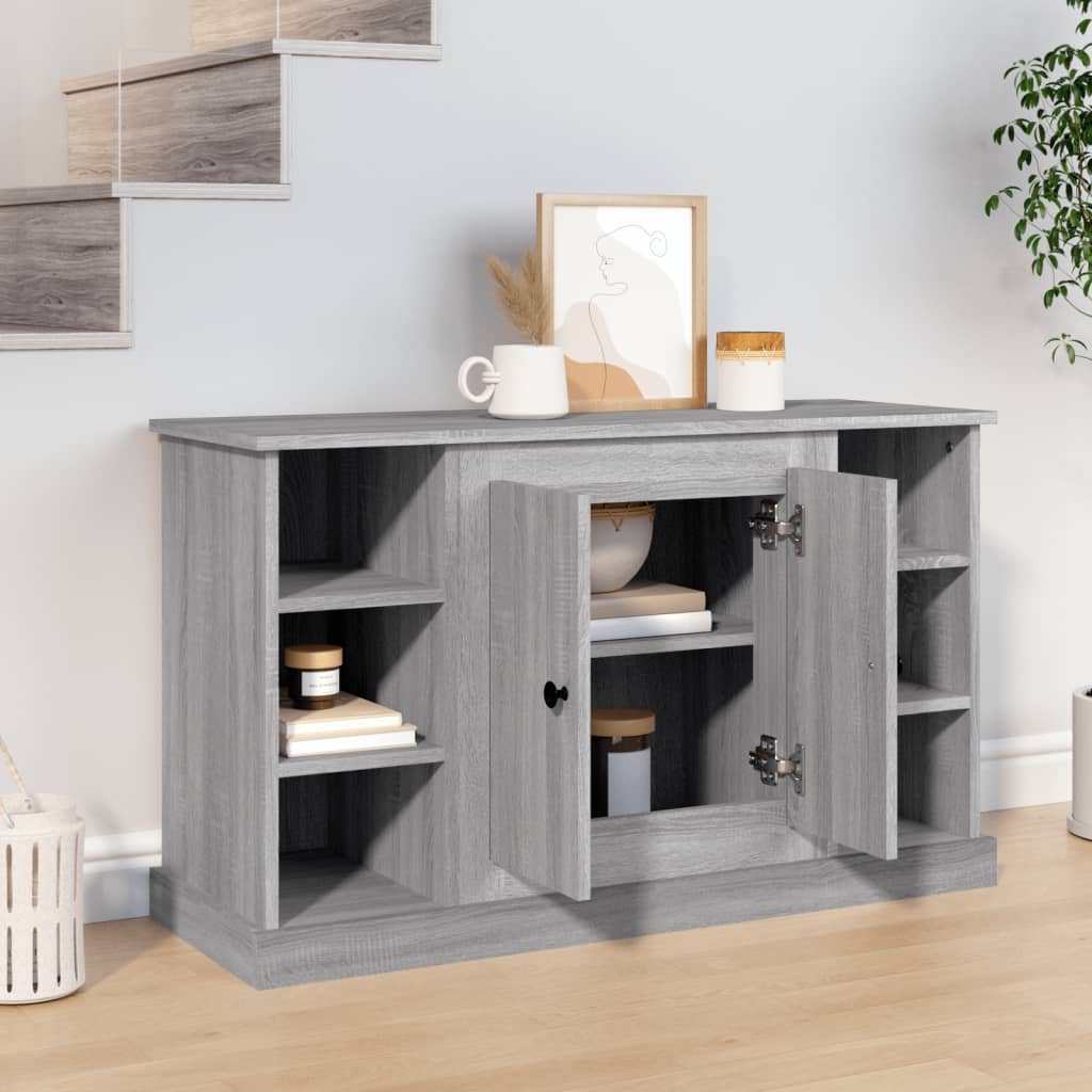 Dressoir 100x35,5x60 cm bewerkt hout grijs sonoma eikenkleurig - AllerleiShop