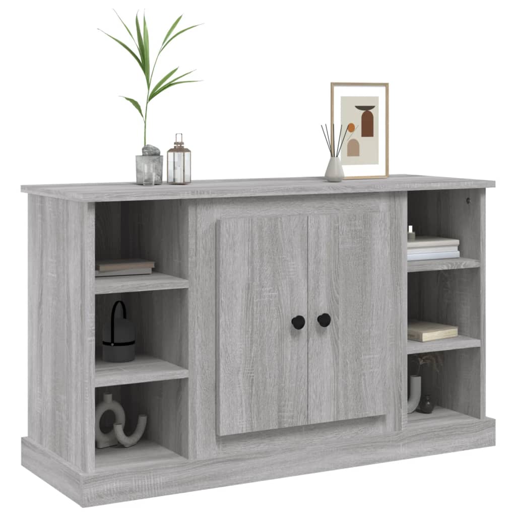 Dressoir 100x35,5x60 cm bewerkt hout grijs sonoma eikenkleurig - AllerleiShop