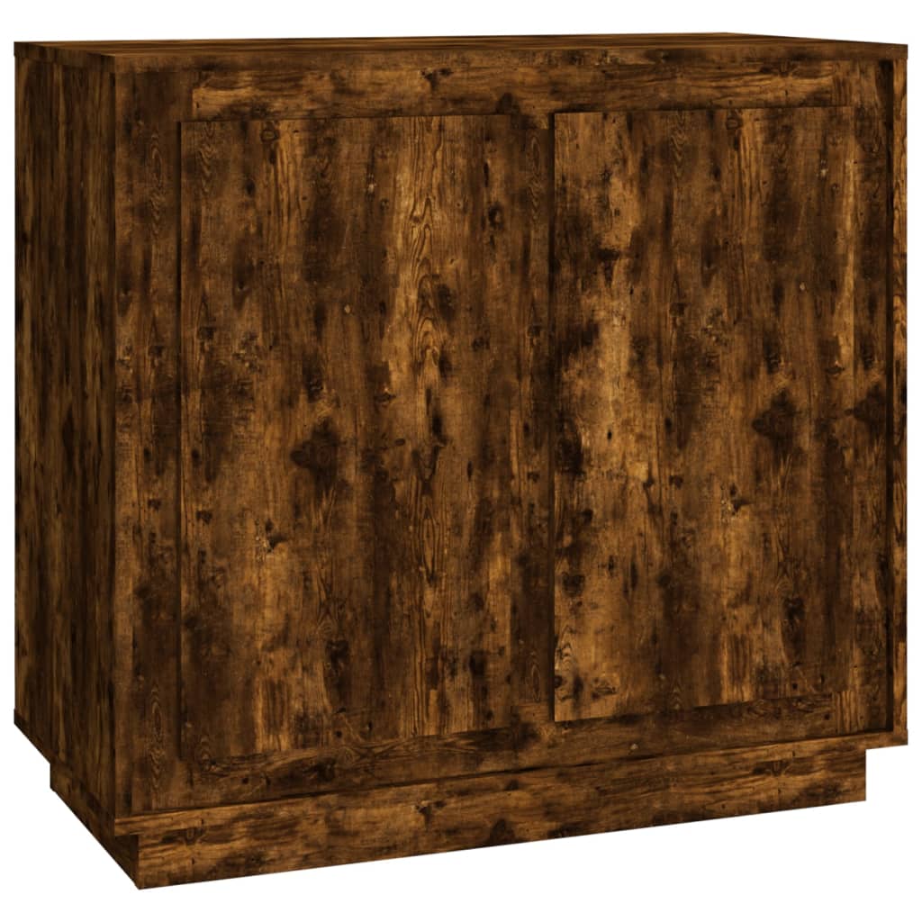 Dressoir 80x34x75 cm bewerkt hout gerookt eikenkleurig - AllerleiShop