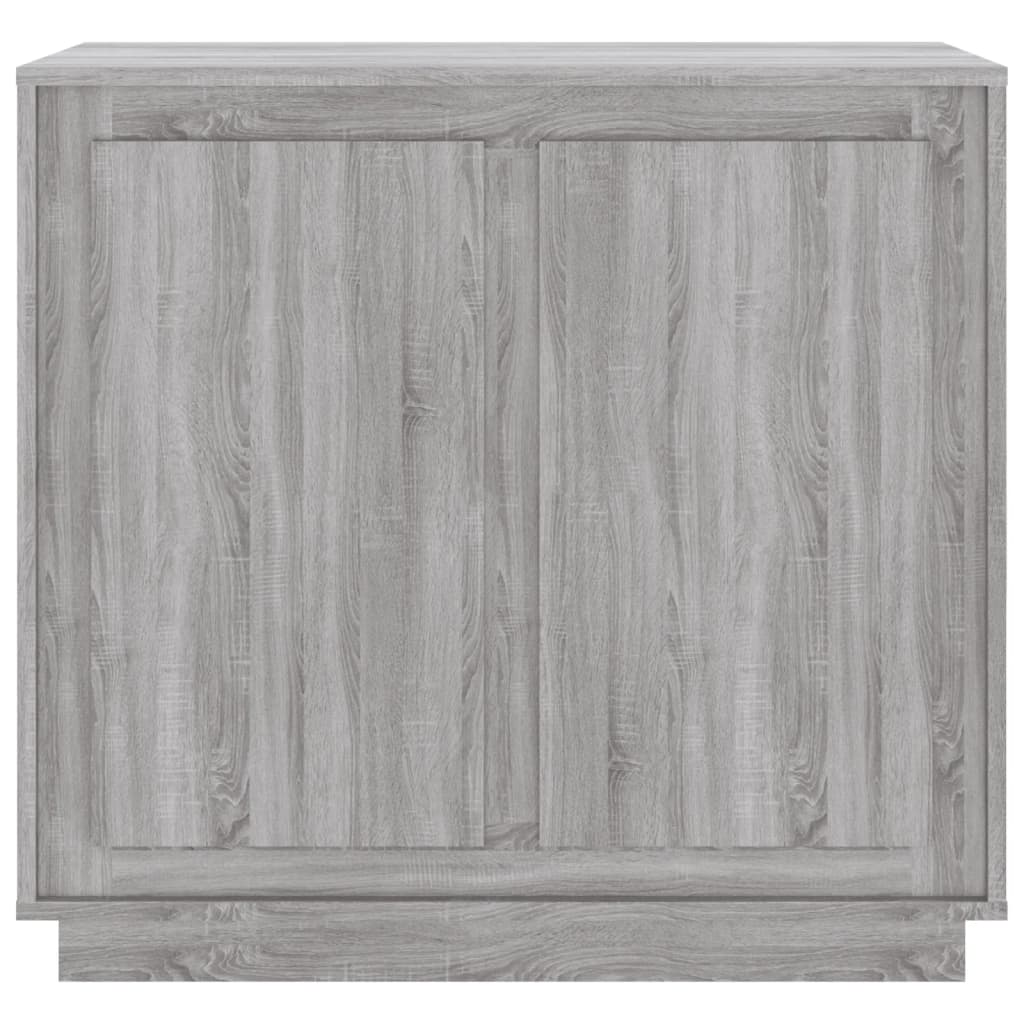 Dressoir 80x34x75 cm bewerkt hout grijs sonoma eikenkleurig - AllerleiShop