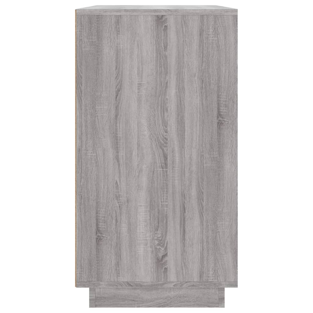 Dressoir 80x34x75 cm bewerkt hout grijs sonoma eikenkleurig - AllerleiShop