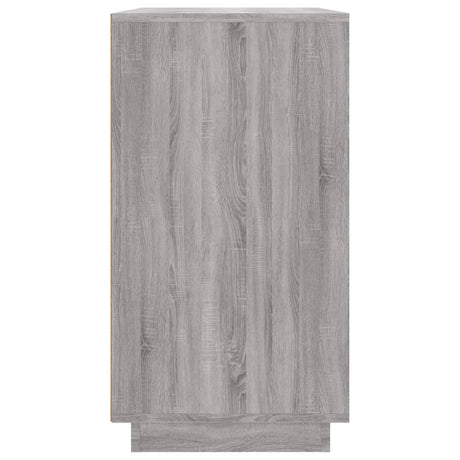 Dressoir 80x34x75 cm bewerkt hout grijs sonoma eikenkleurig - AllerleiShop