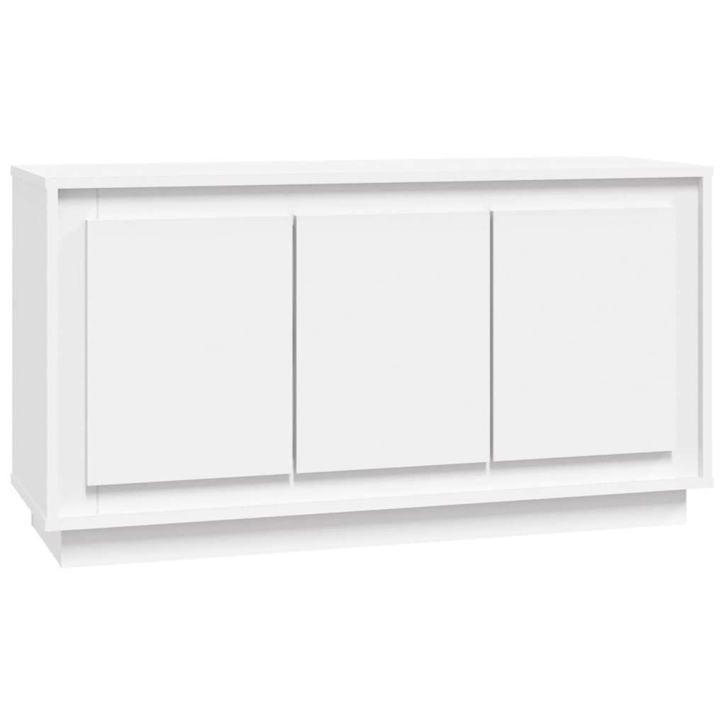 Dressoir 102x35x55 cm bewerkt hout wit