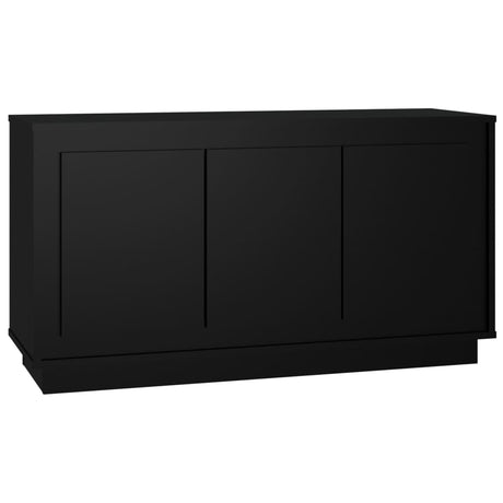 Dressoir 102x35x55 cm bewerkt hout zwart