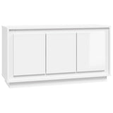 Dressoir 102x35x55 cm bewerkt hout hoogglans wit