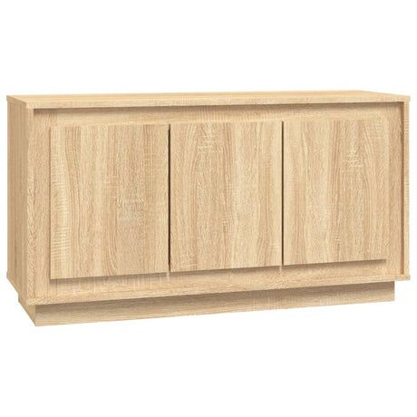 Dressoir 102x35x55 cm bewerkt hout sonoma eikenkleurig