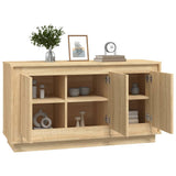 Dressoir 102x35x55 cm bewerkt hout sonoma eikenkleurig