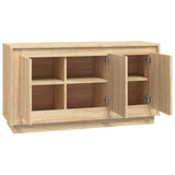 Dressoir 102x35x55 cm bewerkt hout sonoma eikenkleurig