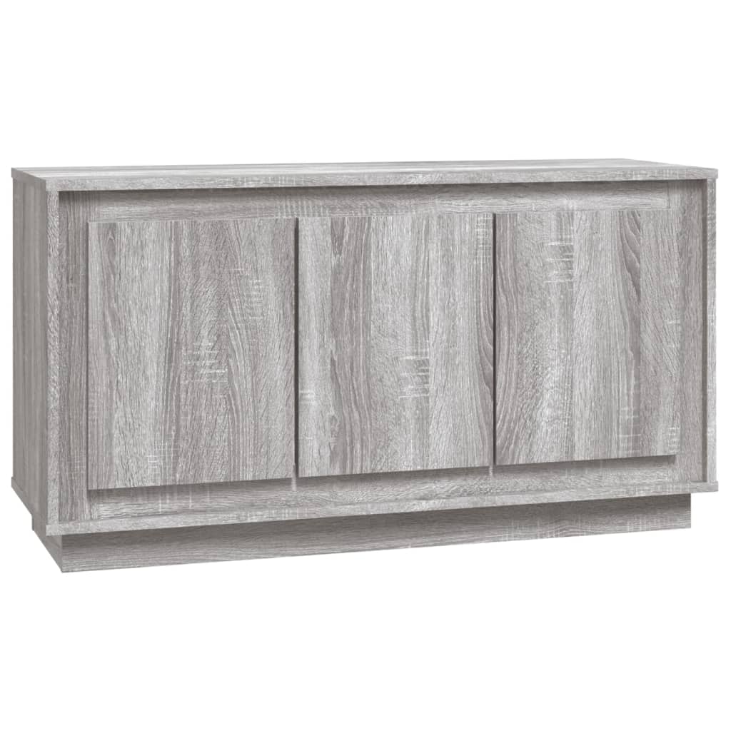 Dressoir 102x35x55 cm bewerkt hout grijs sonoma eikenkleurig