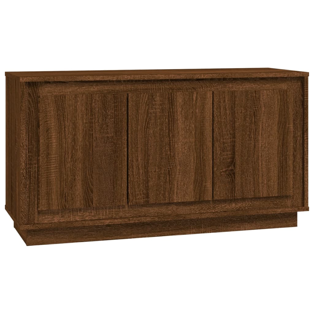 Dressoir 102x35x55 cm bewerkt hout bruin eikenkleur