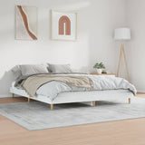 Bedframe massief hout wit 200x200 cm