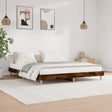 Bedframe zonder matras hout gerookt eikenkleurig 150x200 cm