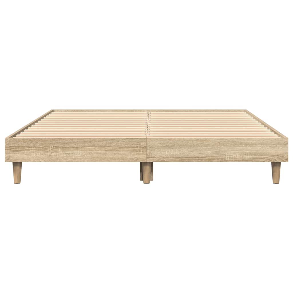 Bedframe zonder matras hout sonoma eikenkleurig 120x200 cm