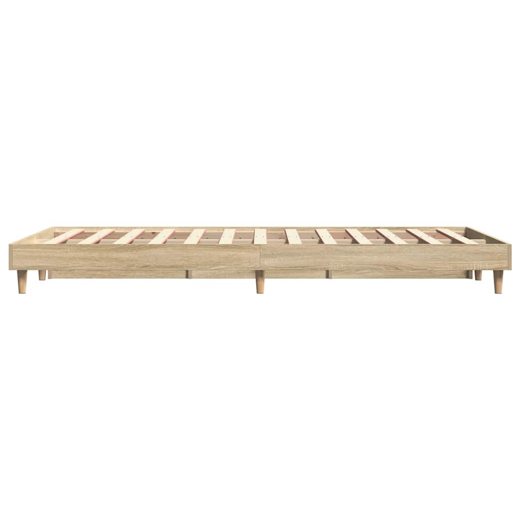 Bedframe zonder matras hout sonoma eikenkleurig 120x200 cm