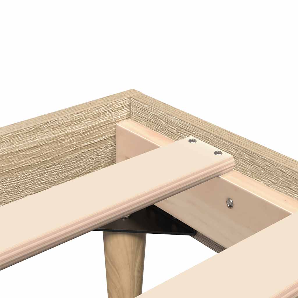 Bedframe zonder matras hout sonoma eikenkleurig 120x200 cm