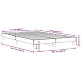 Bedframe zonder matras hout sonoma eikenkleurig 120x200 cm