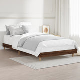 Bedframe zonder matras bewerkt hout bruin eikenkleur 100x200 cm