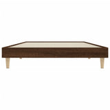 Bedframe zonder matras bewerkt hout bruin eikenkleur 100x200 cm