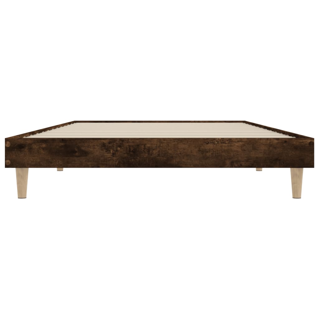 Bedframe zonder matras hout gerookt eikenkleurig 90x200 cm