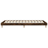 Bedframe zonder matras hout gerookt eikenkleurig 90x200 cm