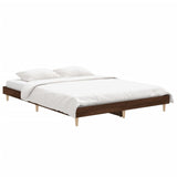 Bedframe zonder matras bewerkt hout bruin eikenkleur 140x190 cm