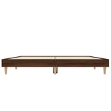 Bedframe zonder matras bewerkt hout bruin eikenkleur 140x190 cm