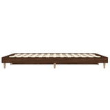 Bedframe zonder matras bewerkt hout bruin eikenkleur 140x190 cm