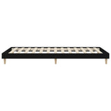 Bedframe bewerkt hout zwart 90x190 cm