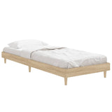 Bedframe zonder matras hout sonoma eikenkleurig 75x190 cm
