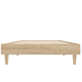 Bedframe zonder matras hout sonoma eikenkleurig 75x190 cm