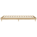 Bedframe zonder matras hout sonoma eikenkleurig 75x190 cm