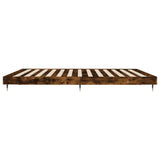 Bedframe zonder matras 200x200 cm spaanplaat gerookt eiken