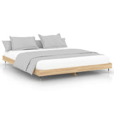Bedframe zonder matras hout sonoma eikenkleurig 160x200 cm