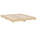 Bedframe zonder matras hout sonoma eikenkleurig 160x200 cm