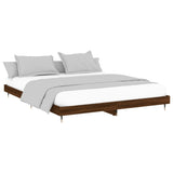 Bedframe zonder matras bewerkt hout bruin eikenkleur 160x200 cm