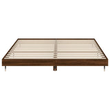 Bedframe zonder matras bewerkt hout bruin eikenkleur 160x200 cm