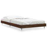 Bedframe zonder matras bewerkt hout bruin eikenkleur 90x190 cm