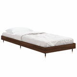 Bedframe zonder matras bewerkt hout bruin eikenkleur 75x190 cm