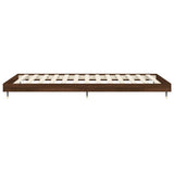 Bedframe zonder matras bewerkt hout bruin eikenkleur 75x190 cm