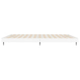Bedframe bewerkt hout wit 140x200 cm