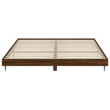 Bedframe zonder matras bewerkt hout bruin eikenkleur 120x200 cm