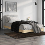 Bedframe zonder matras hout sonoma eikenkleurig 100x200 cm
